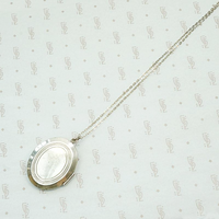 Scrolled Silver Vintage Locket