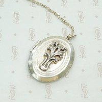 Scrolled Silver Vintage Locket
