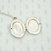Scrolled Silver Vintage Locket