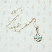 Southwestern Turquoise & Silver Pendant