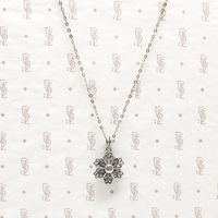 Sweet Silver Filigree Flower Pendant