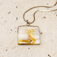 Antique Carved Agate Book Pendant