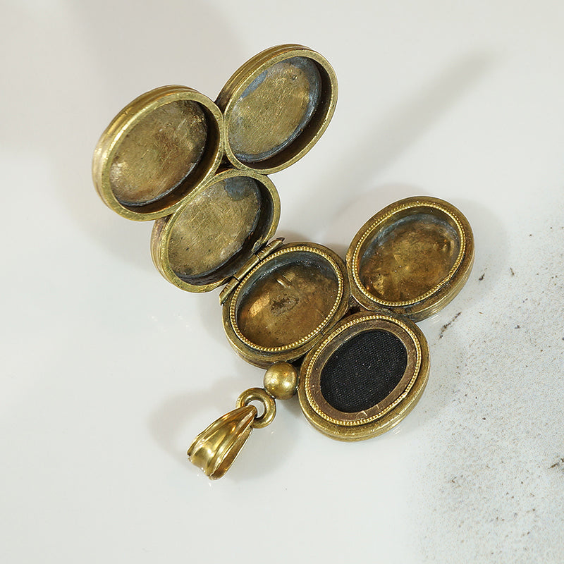 Lovely 19thc Trefoil Locket