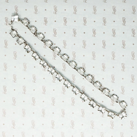 Art Deco Crystal and Sterling Choker