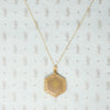 Vintage Octagonal Locket with Rose