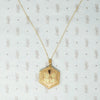 Vintage Octagonal Locket with Rose