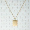 Two Tone Engraved Art Deco Locket