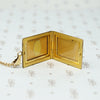 Two Tone Engraved Art Deco Locket