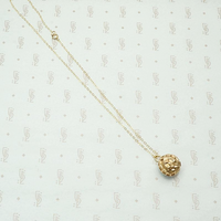 Victorian Gold Filled Ball Fob Necklace