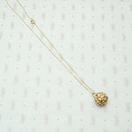 Victorian Gold Filled Ball Fob Necklace