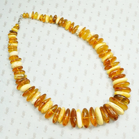 Powerful Baltic Amber Graduated Bead Necklace