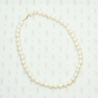 Dreamy Vintage Pearl Choker with Gold Clasp