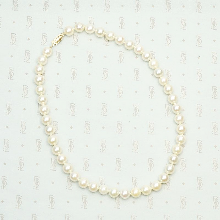 Dreamy Vintage Pearl Choker with Gold Clasp
