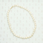Dreamy Vintage Pearl Choker with Gold Clasp
