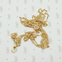 Victorian Slide Chain with Star Set Opal