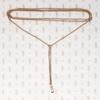Garnet & Pearl Victorian Slide Chain Necklace