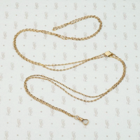 Garnet & Pearl Victorian Slide Chain