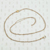 Long Victorian Slide Chain with Tiny Pearls