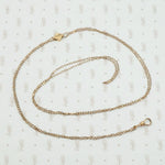 Long Victorian Slide Chain with Tiny Pearls