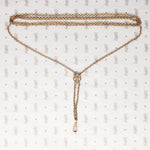 Victorian Fleur de Lis Slide Chain with Opals & Pearls