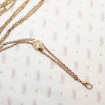 Victorian Fleur de Lis Slide Chain with Opals & Pearls