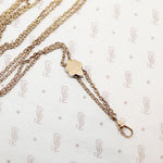 Victorian Fleur de Lis Slide Chain with Opals & Pearls