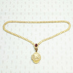 Victorian Book Chain with Aesthetic Movement Locket