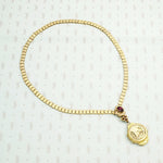 Victorian Book Chain with Aesthetic Movement Locket