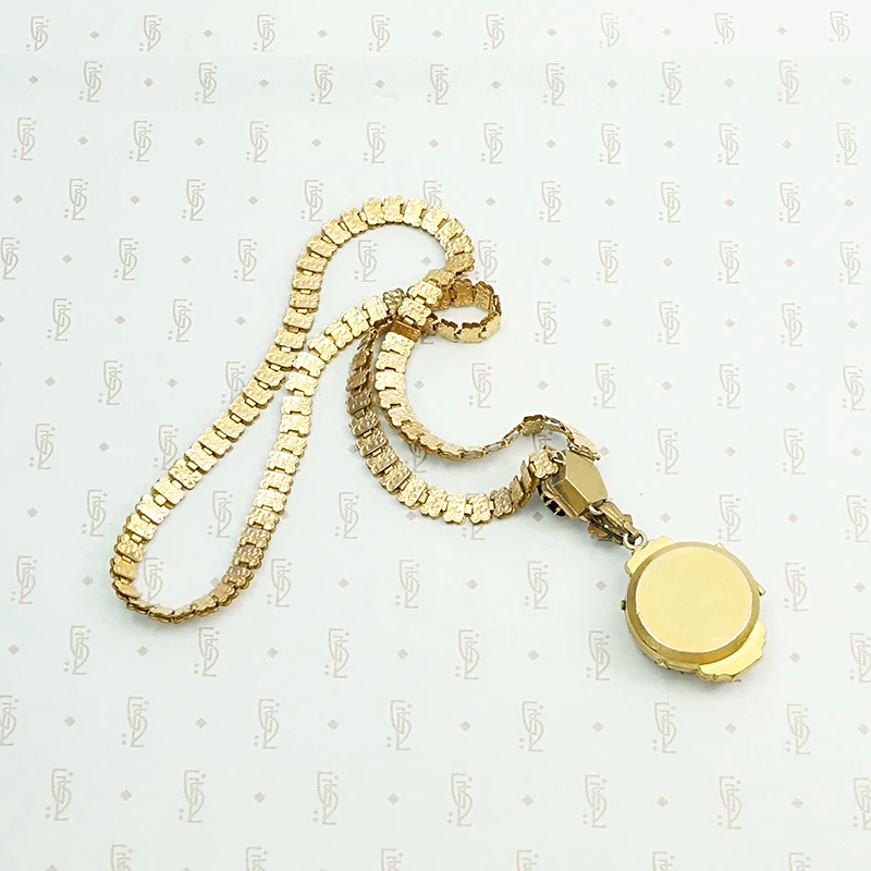 Victorian Book Chain with Aesthetic Movement Locket