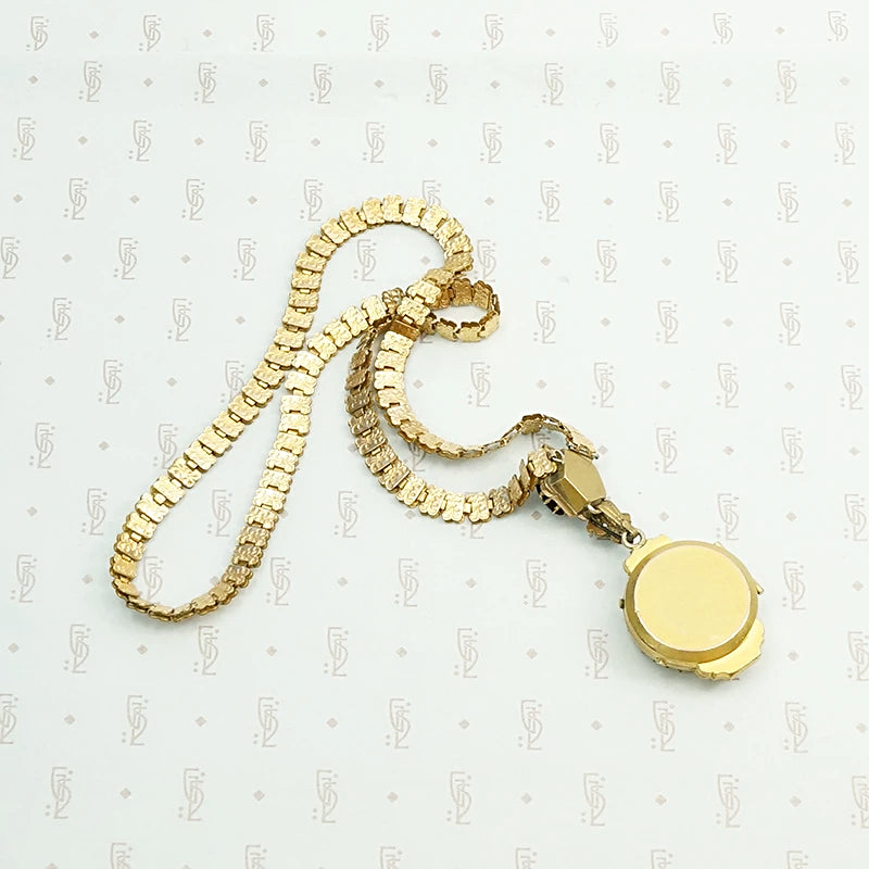 Victorian Book Chain with Aesthetic Movement Locket