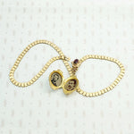 Victorian Book Chain with Aesthetic Movement Locket
