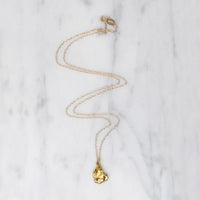 Luxe Solid Gold Nugget Necklace