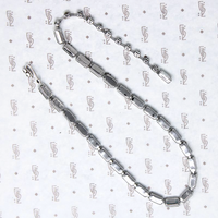 Elegant Emerald Cut Rhinestone Choker