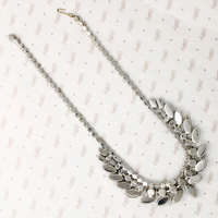 Fascinating Vamp Black & Grey Rhinestone Necklace