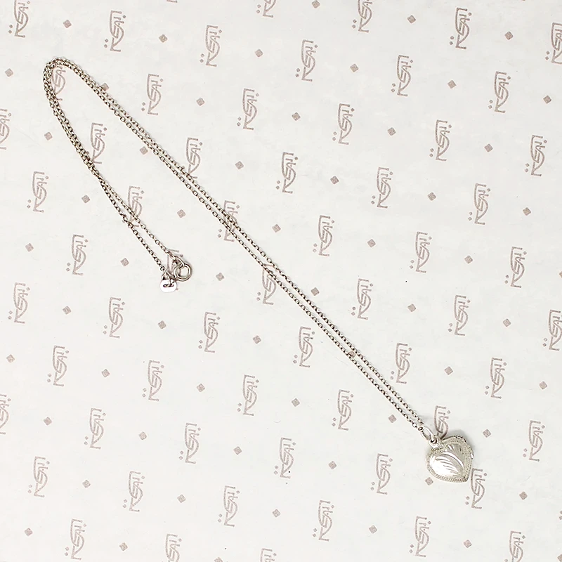 Wee Engraved Sterling Silver Heart Locket