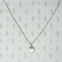 Adorable Engraved Silver Heart Locket