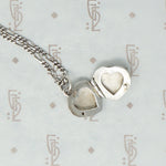 Adorable Engraved Silver Heart Locket
