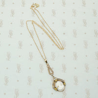 Edwardian Cameo Gold Lavalier