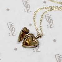 Tiny Hearts & Arrows Heart Locket