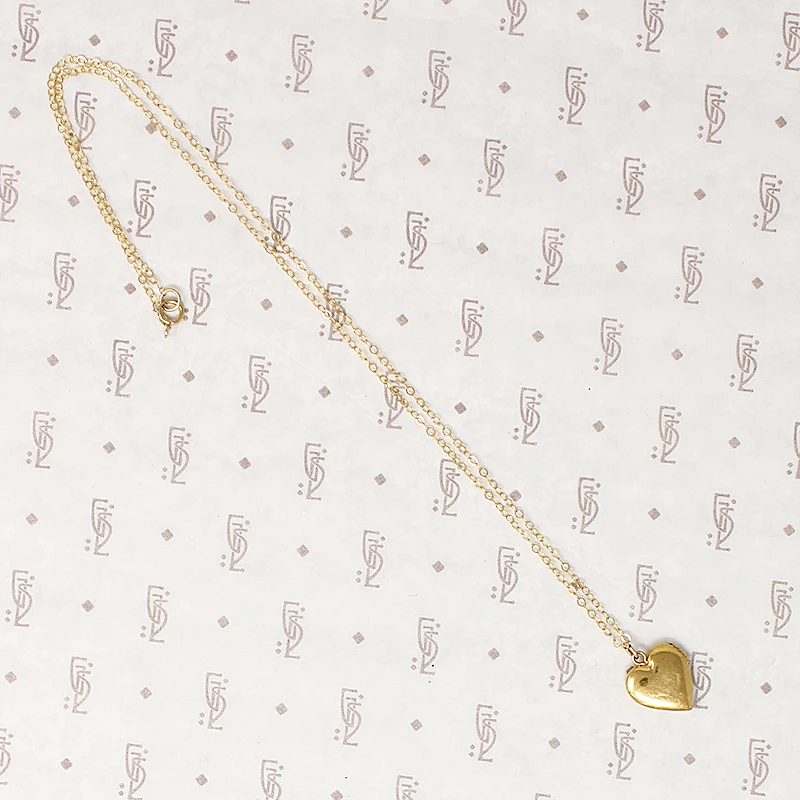 Bitty Rose Bud Heart Locket