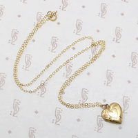 Bitty Rose Bud Heart Locket