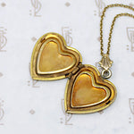 Art Deco Era Engraved Heart Locket