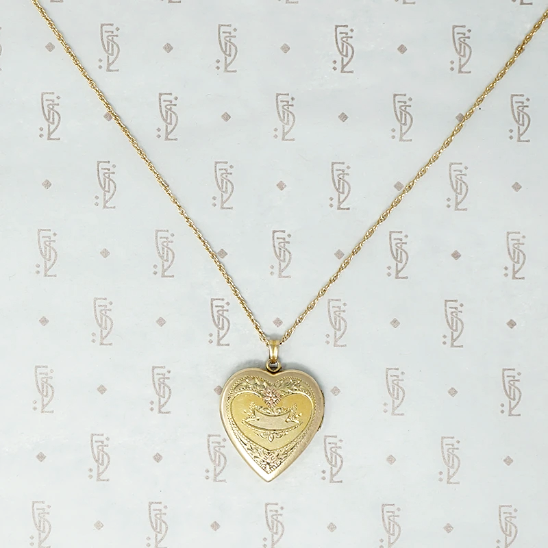 Art Deco Sweet Heart Locket