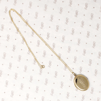 Vintage Engraved Gold Filled Oval Locket
