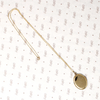 Vintage Engraved Gold Filled Oval Locket