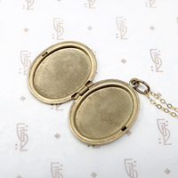 Vintage Engraved Gold Filled Oval Locket