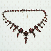 1860's garnet festoon necklace