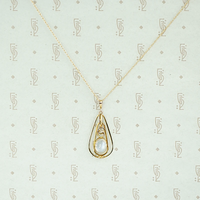 Dreamy Binder Bros Moonstone and Gold Necklace