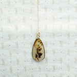 Natural Leopard Agate Bezel Set Pendant