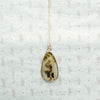 Natural Leopard Agate Bezel Set Pendant
